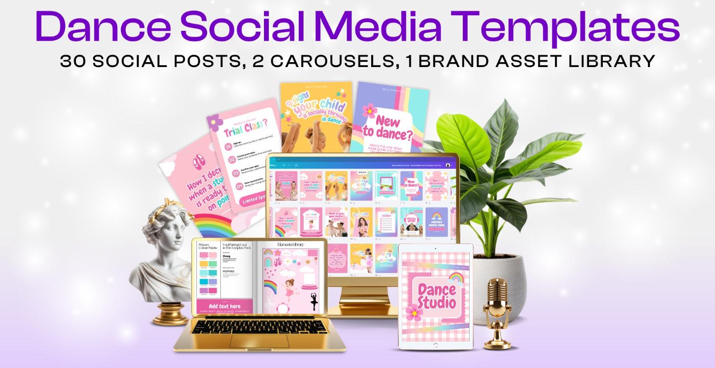 Rainbow Social Template Pack
