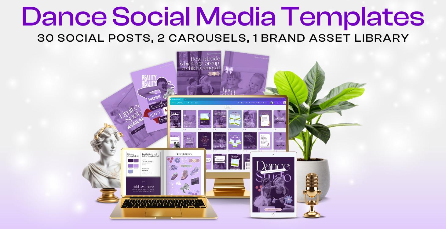 Lavender Social Template Pack
