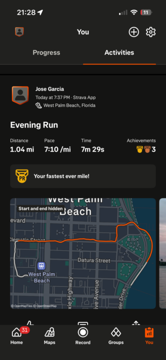 Mile Check