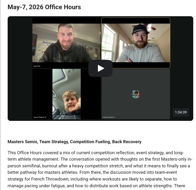 May-7 Office Hours POSTED