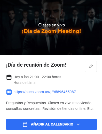 Hoy Zoom Meeting con Sorpresas