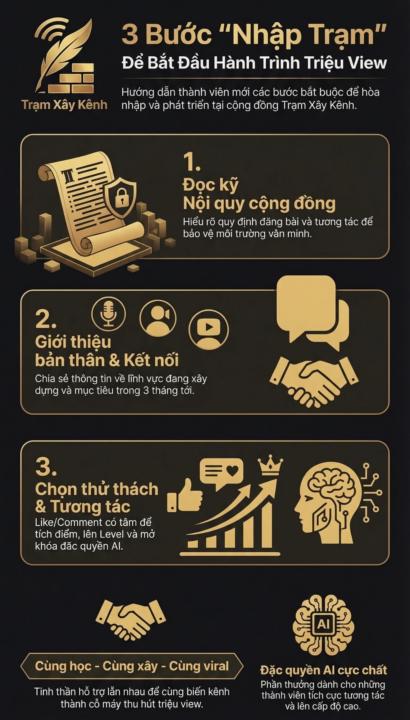 CHÀO MỪNG BẠN ĐẾN VỚI TRẠM XÂY KÊNH!