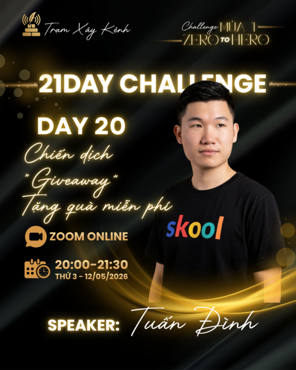 🔥 [THÔNG BÁO] DAY 20: CHIẾN DỊCH "GIVEAWAY" TẶNG QUÀ MIỄN PHÍ CÙNG TUẤN ĐÌNH 🔥