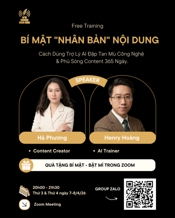 FREE TRAINING: BÍ MẬT "NHÂN BẢN" NỘI DUNG