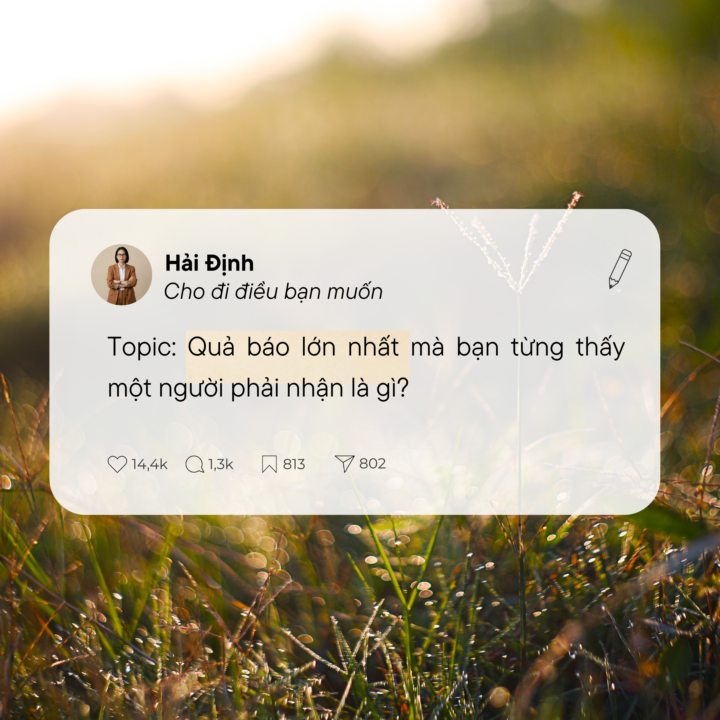 QUẢ BÁO LỚN NHẤT MÀ BẠN TỪNG THẤY MỘT NGƯỜI PHẢI NHẬN LÀ GÌ?