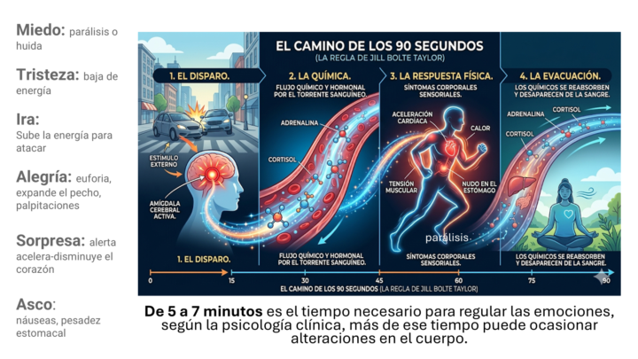 ¿Sabías que una emoción solo dura 90 segundos en tu cuerpo? 🕒🧠