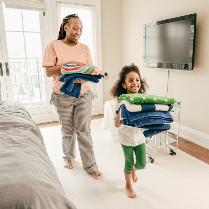 "Participating in household chores boosts children's self-esteem"