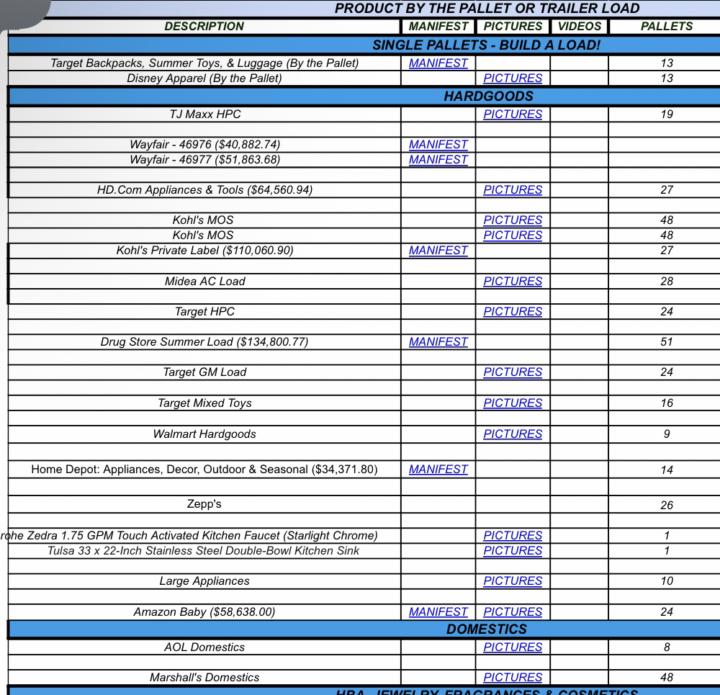 INVENTORY LIST ALERT 🚨