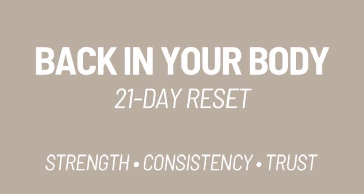 Back In Your Body Reset