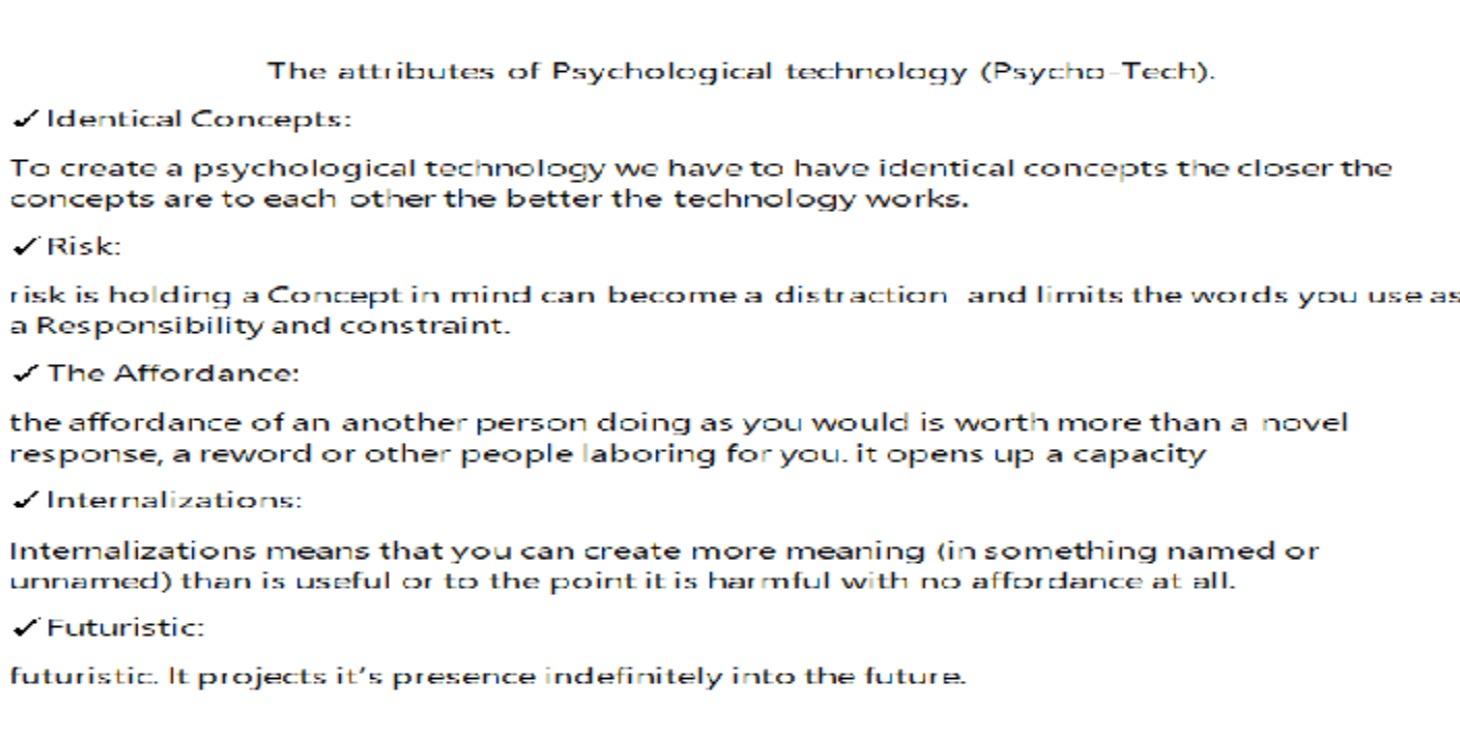session B Psychological technology