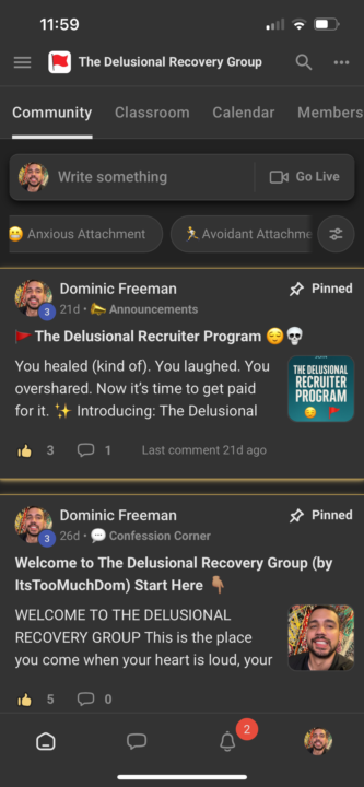 Anxious and Avoidant attachment categories have been created !