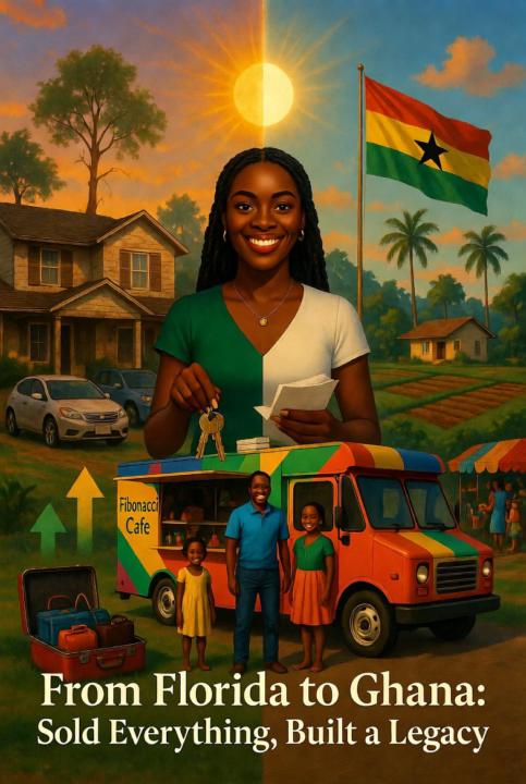 INSPIRING STORY FROM FEATURES A WOMAN WHO SOLD HER HOUSE AND CARS IN FLORIDA, PACKED UP HER FAMILY, AND RELOCATED TO GHANA TO BUILD SOMETHING MEANINGFUL.🇬🇭