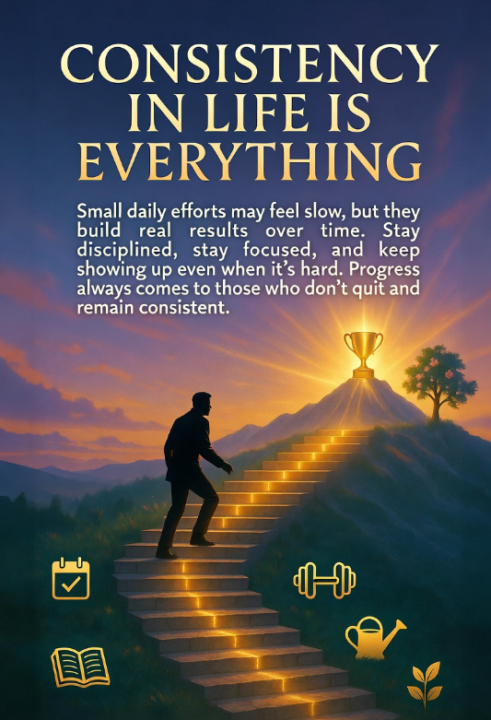 CONSISTENCY IN LIFE IS EVERYTHING.