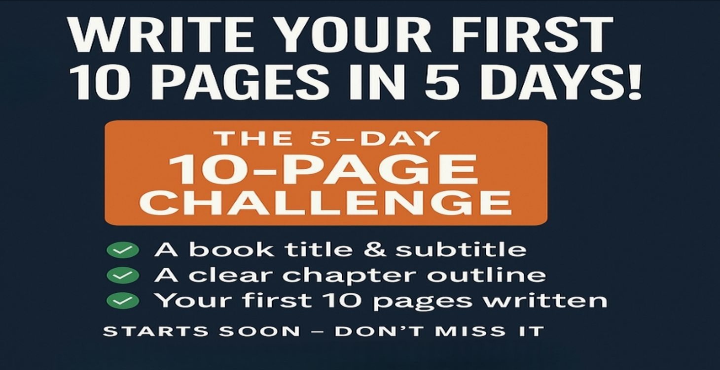 Write Your First 10 Pages in 5 Days