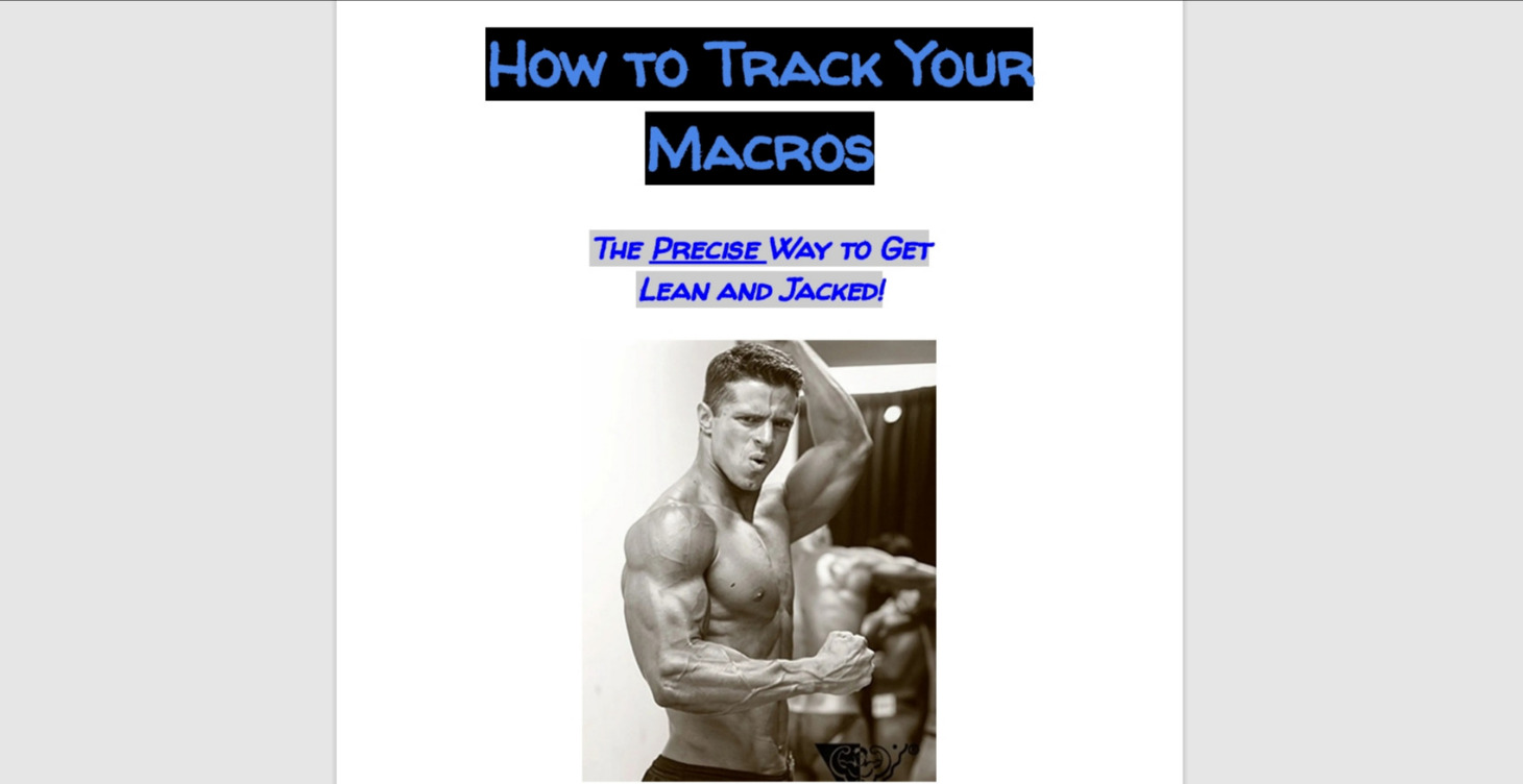 How to Count Your Macros EBook