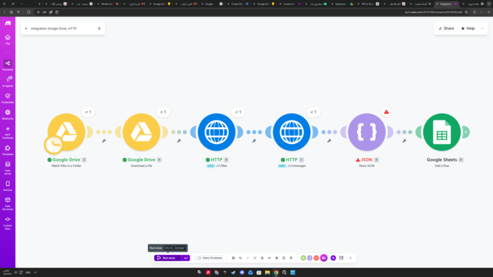 النظام جميل والنتيجة صفر! 🛠️📉 | رحلتي (المستمرة) في أتمتة تفكيك البروشورات العقارية بـ Make و Claude