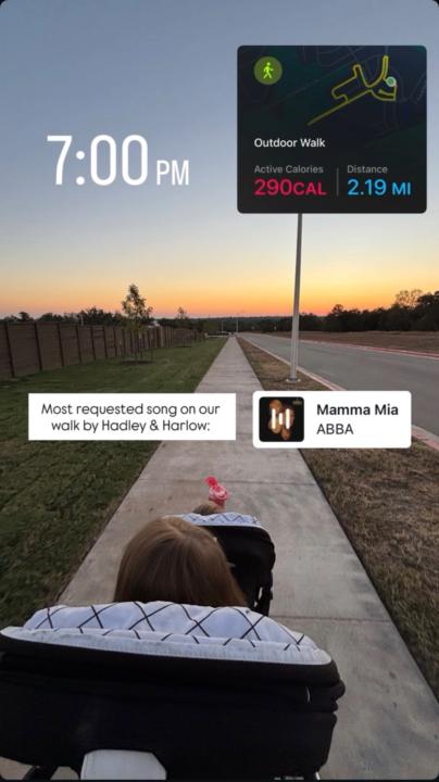 2 mile walk & closed my rings today! 