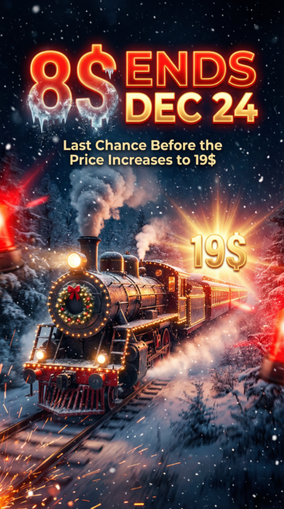 📢ANNOUNCEMENT: 8$ ENDS DEC 24 — AND THIS PRICE WILL NEVER RETURN
