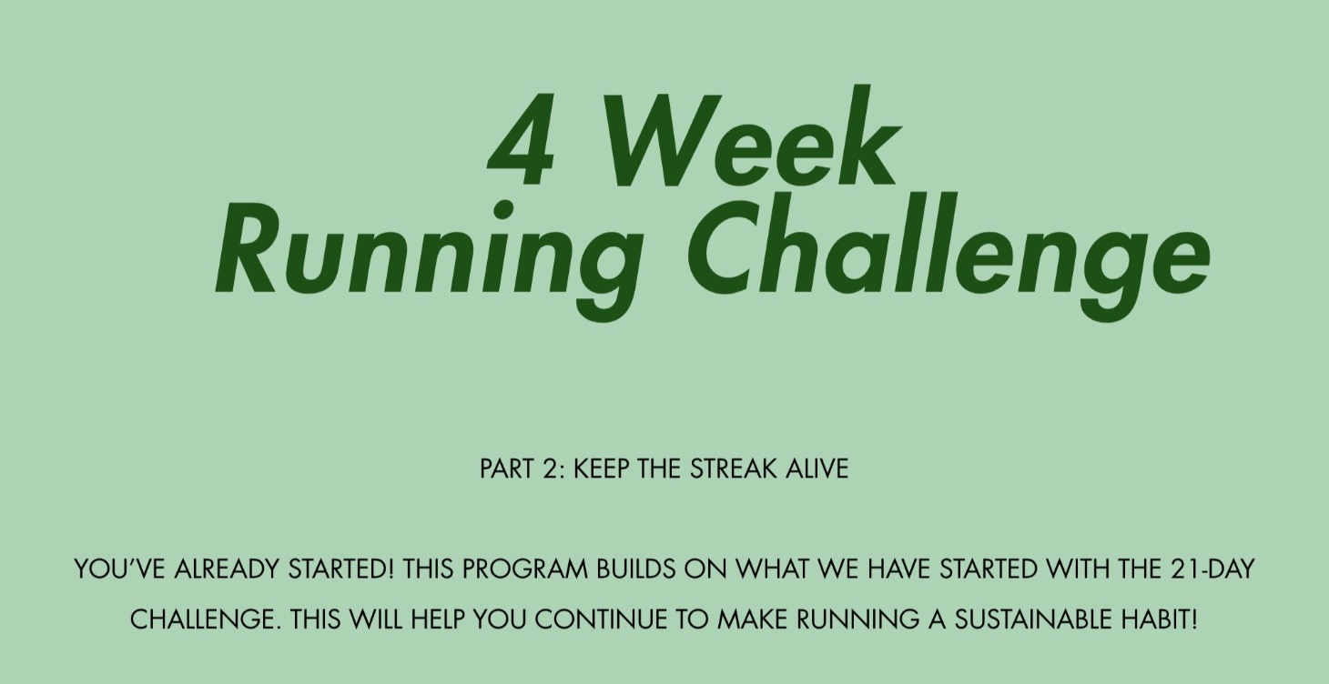 4 Week Challenge