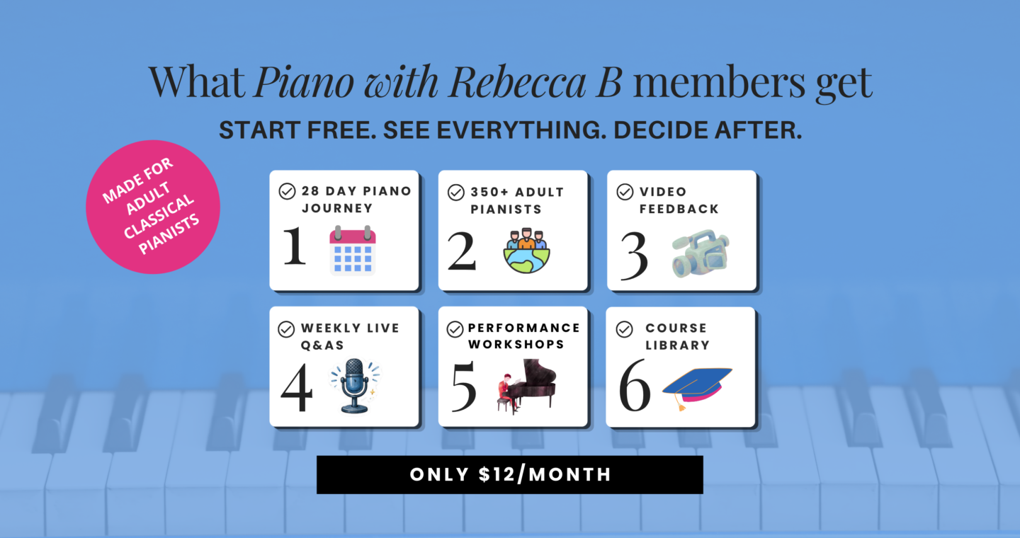 Piano with Rebecca B