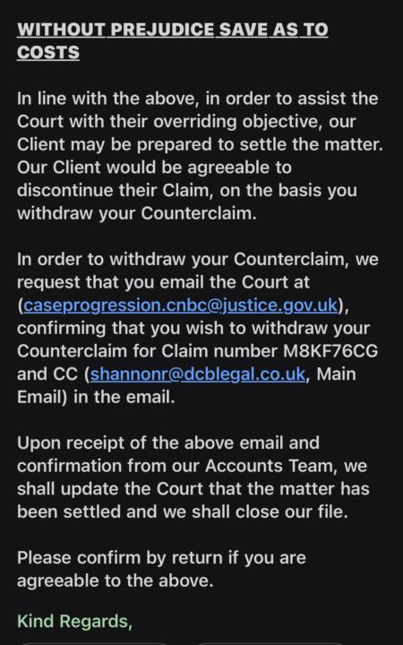 Parking Charge Notice - claim withdrawn