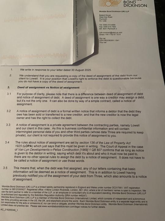 3G solicitation on my recent letter to them Any thoughts I will of course put this through the chat bot