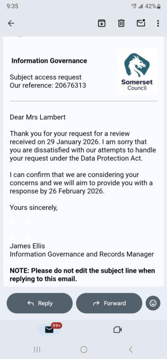 Sar lacking requested info