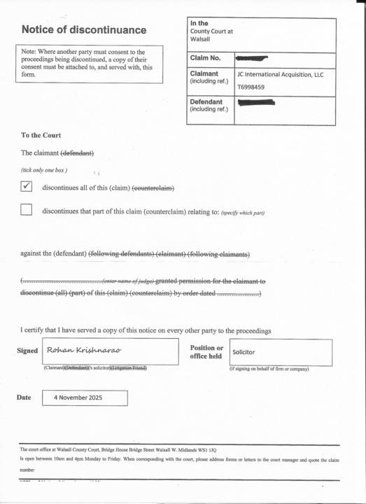 Another WIN this time for Ali