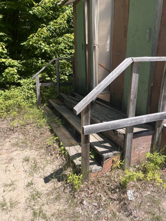 Whispering Pines Camp (Curran, ON) — Outhouse Steps Upgrade ✅