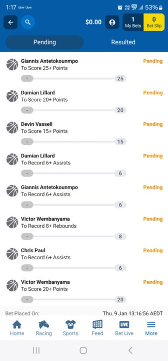 Parlay 8/1/25