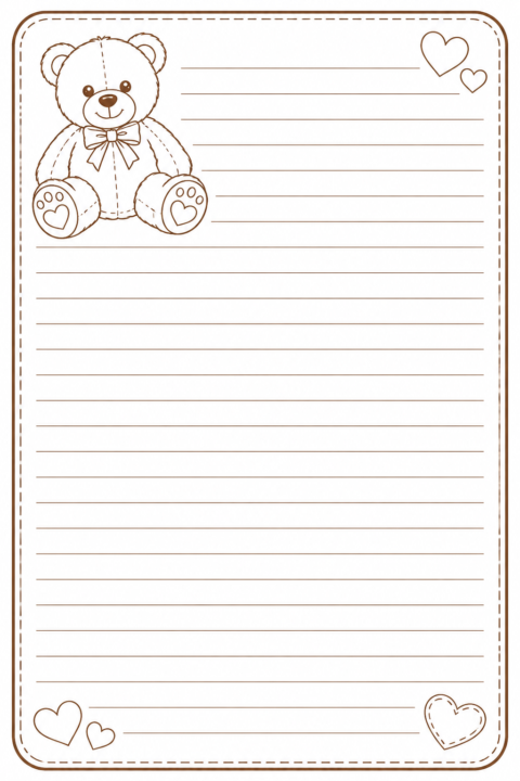 Bonus Prompt of the Day:  Teddy Bear 🧸 Journal Page