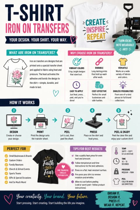 T-Shirt Iron On Transfers