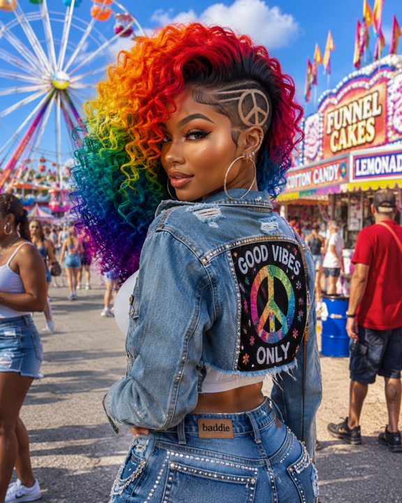 Bonus Prompt of the Day:  Rainbow Hair