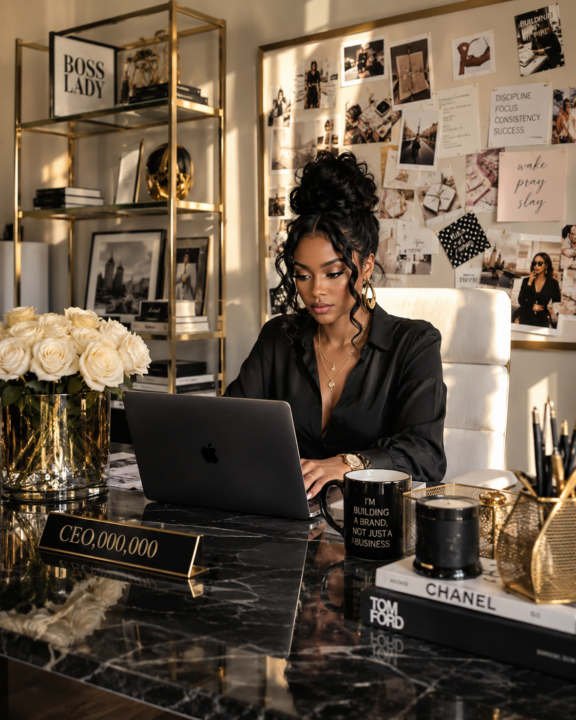 Black Feminine Luxury Aesthetic