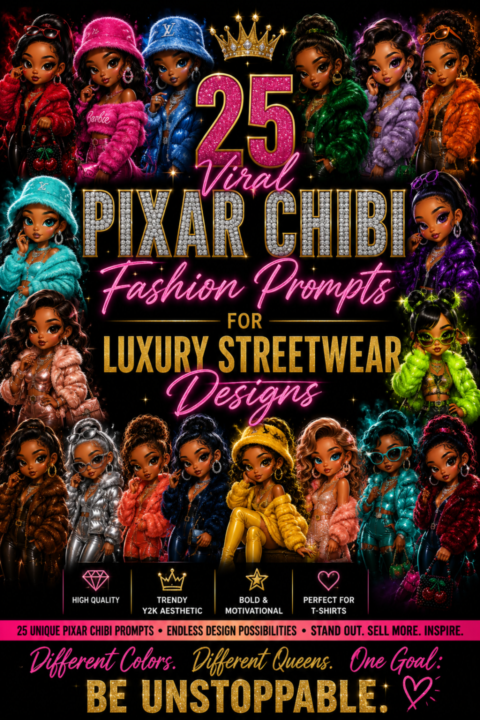 🚨 NEW PROMPT DROP Chibi Luxe Boss Babe Edition 🚨