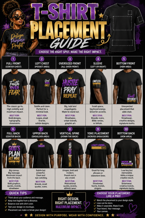 🎨 The T-Shirt Placement Secret Most Beginners Guide