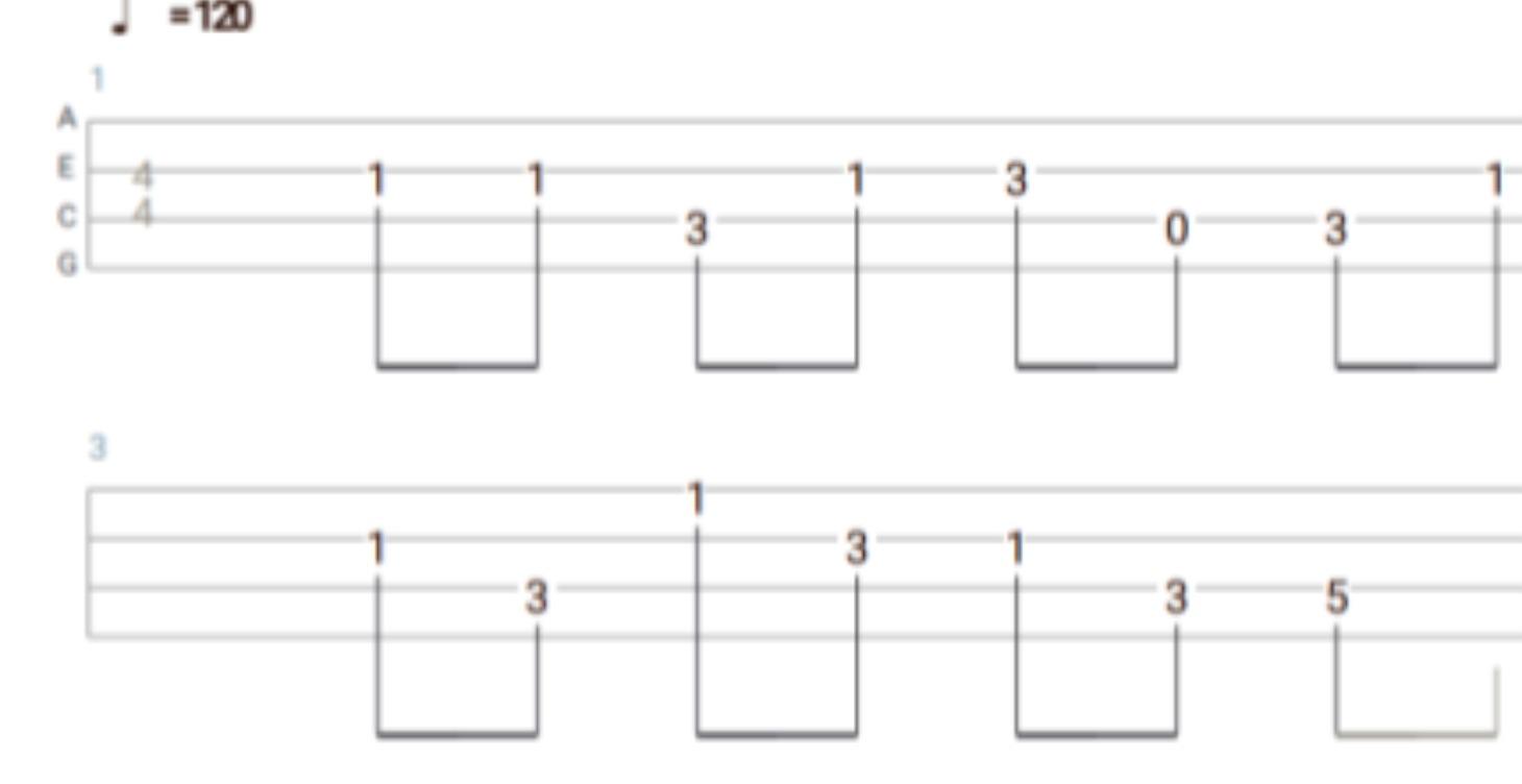 How to read tablature.