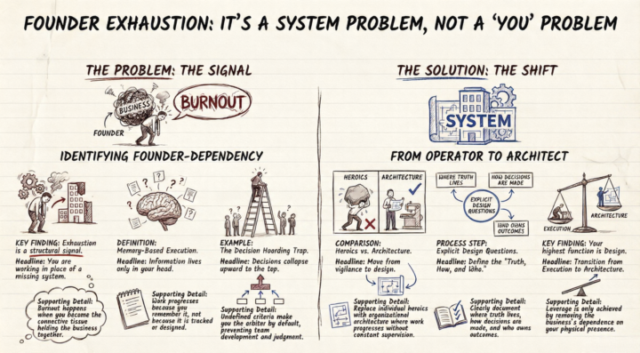 Founder Exhaustion is a Structural Signal