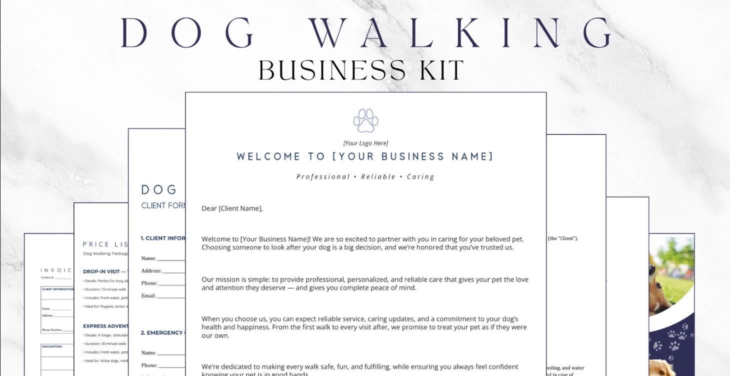 DOG WALKING BUSINESS STARTER KIT