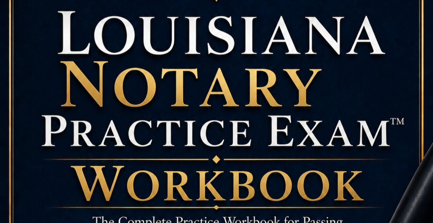 The Louisiana Notary Exam Mastery Workbook™