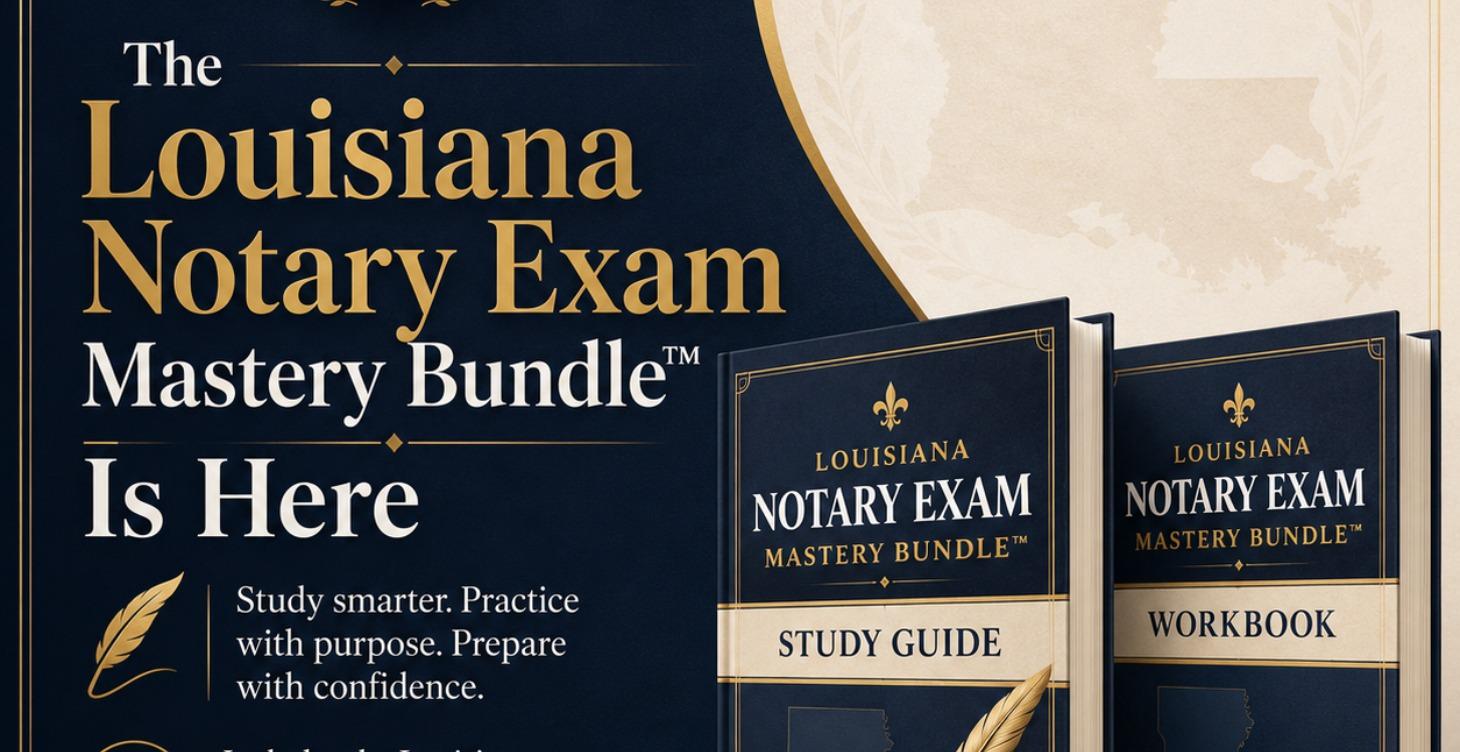 The Louisiana Notary Exam Mastery Bundle™