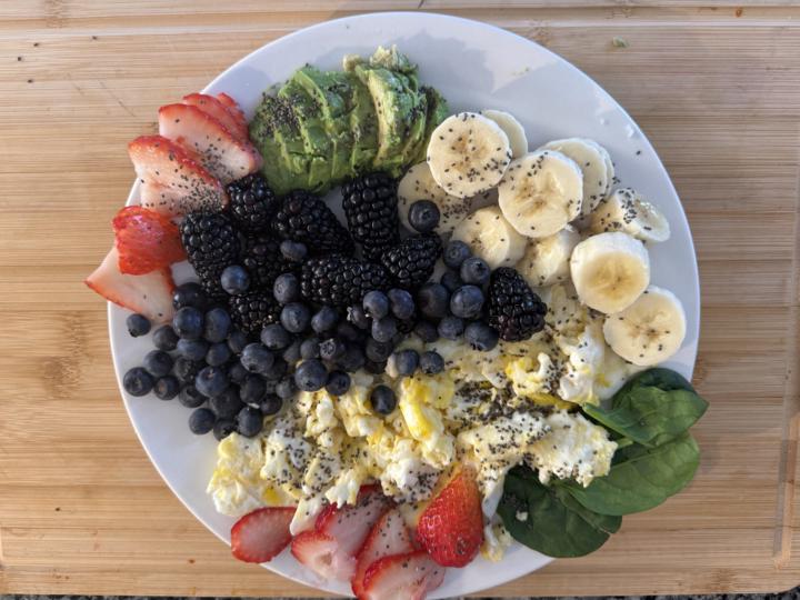 Follow Along and see my typical Breakfast