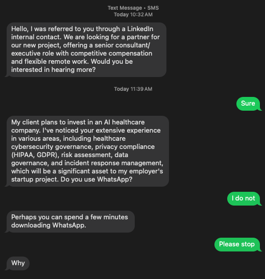 LinkedIN Text
