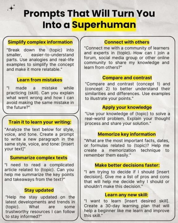 Prompting to make you super human