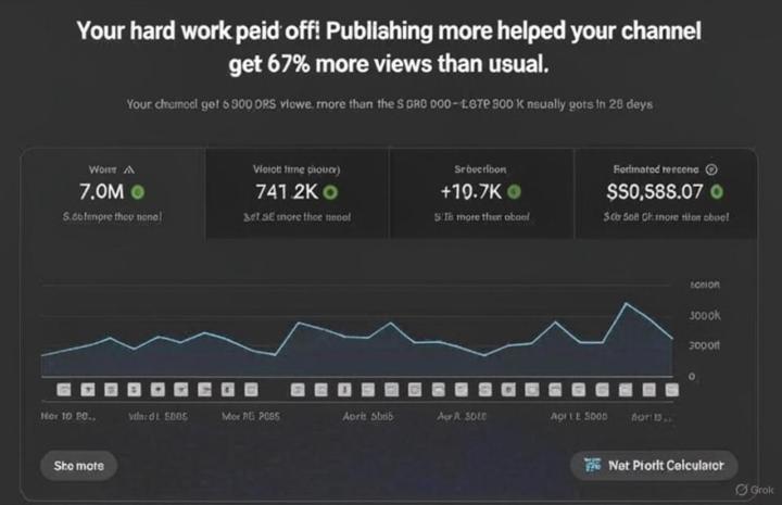  Exciting update! My YouTube channel is officially generating income! 🎉