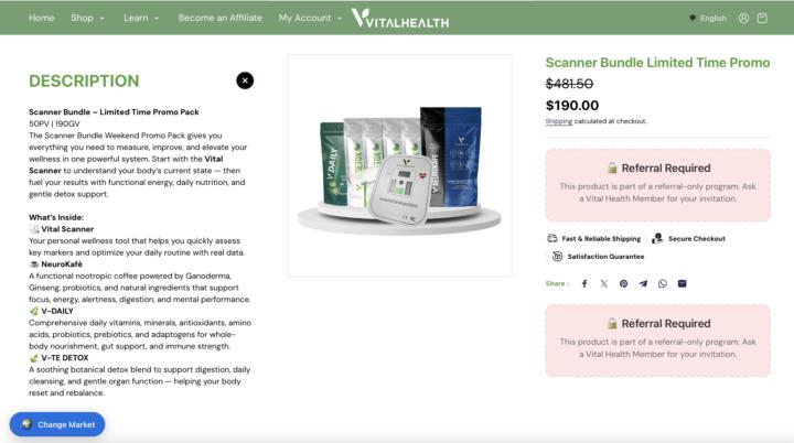 VitalHealth Scanner Promo! 
