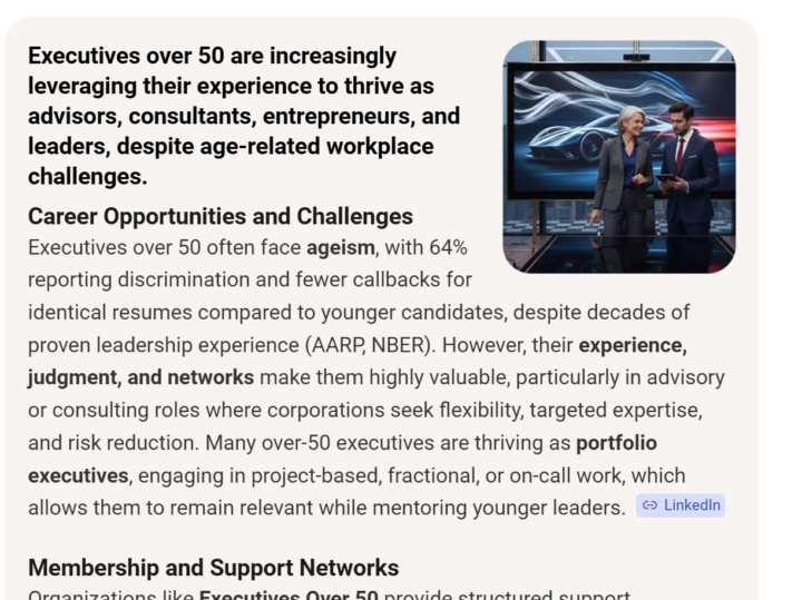 Searching for Executives Over 50