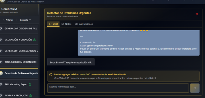 No puedo usar COPA IA 