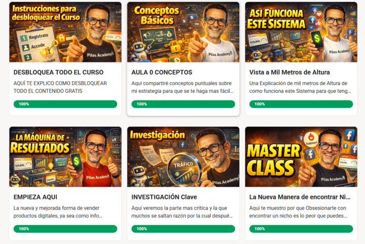 Vista del Classroom más PRO