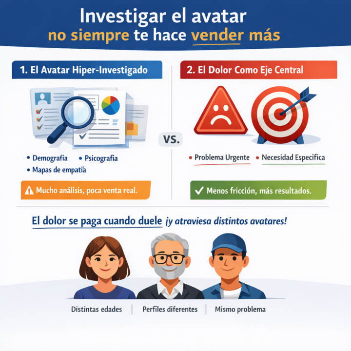 Investigar el avatar no siempre te hace vender más